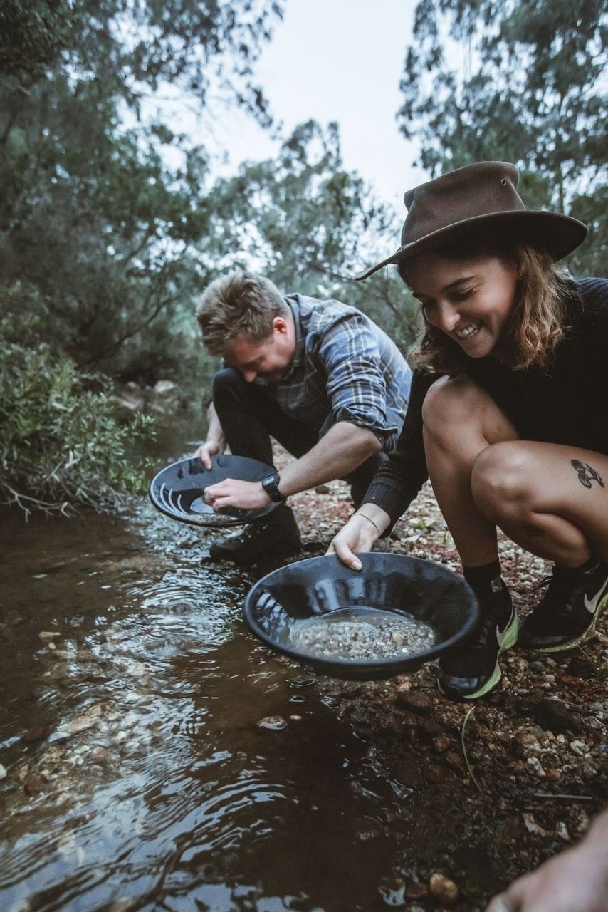 Gold panning